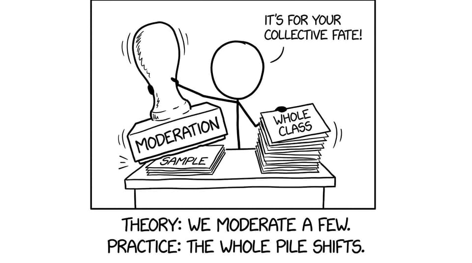 Rubber stamp “moderation” squishing stacks