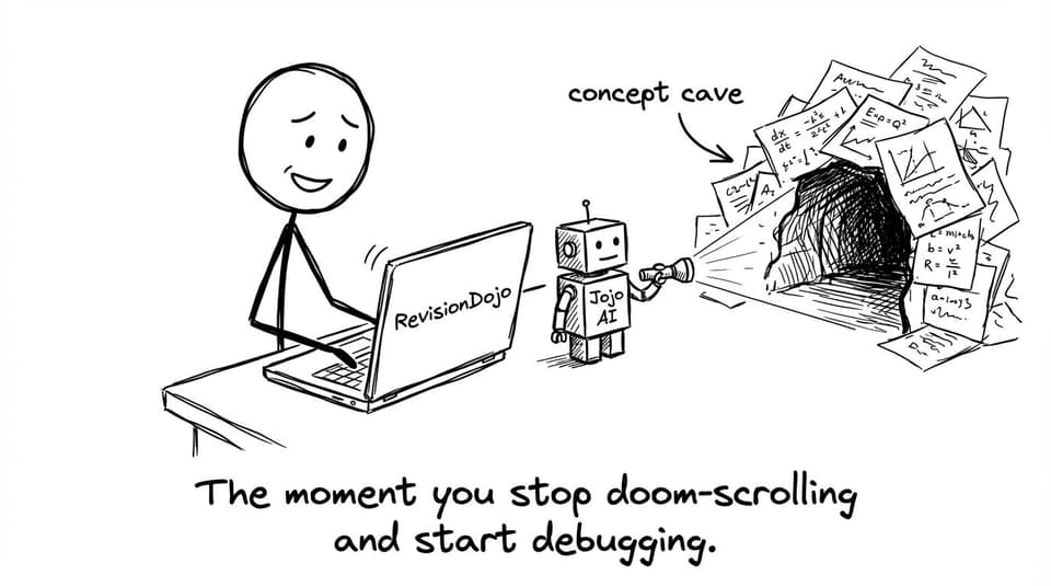 The moment you stop doom-scrolling and start debugging.