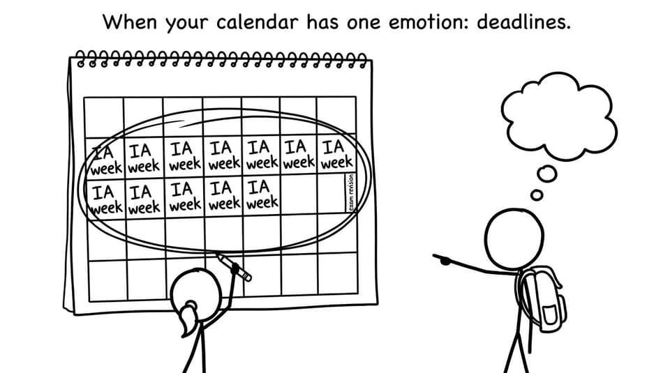 Calendar trapped in endless IA week