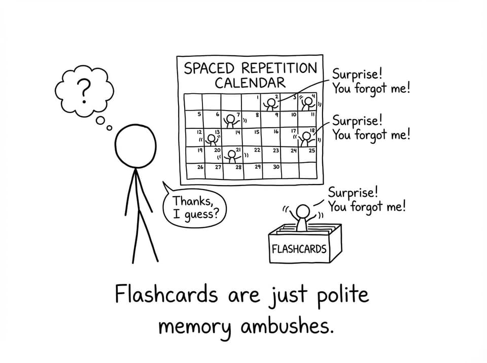 Spaced repetition ambush calendar