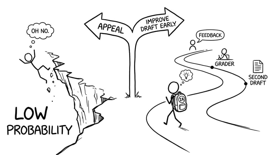 Two paths: appeal vs improve early