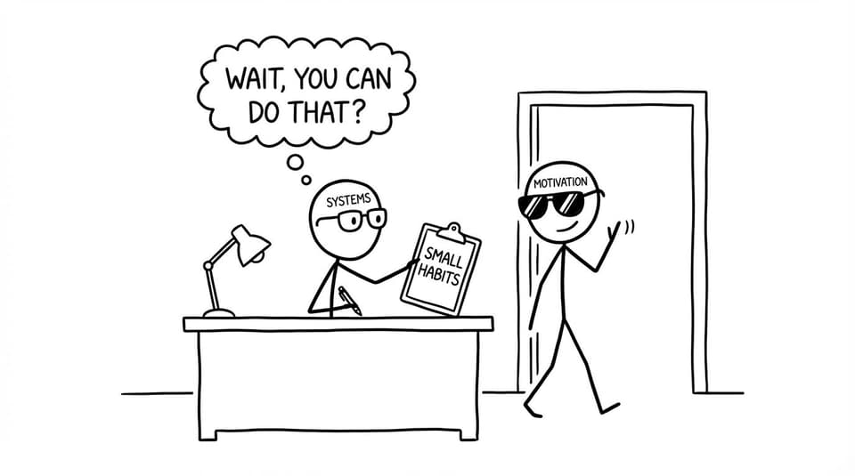 Motivation exits, systems stay