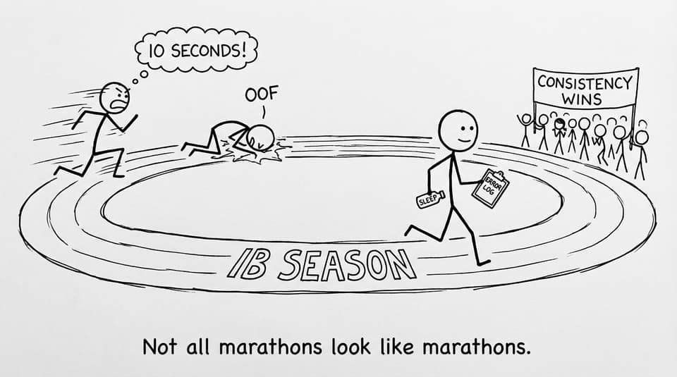 Marathon vs sprint comic
