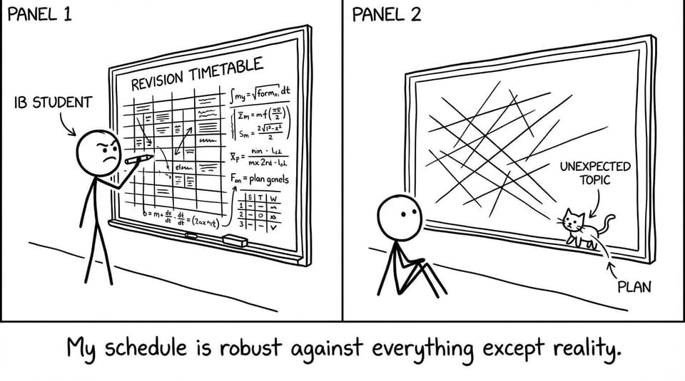 A revision timetable meets reality