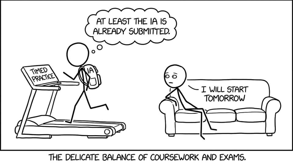 Treadmill exam mode comic