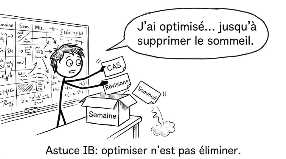Comic IB planning qui déborde