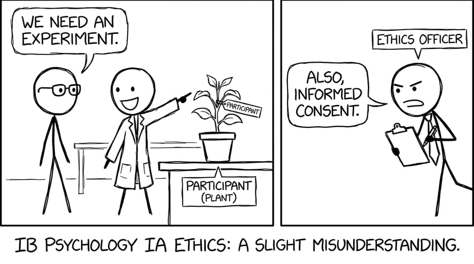 Ethics officer interrupts an experiment plan