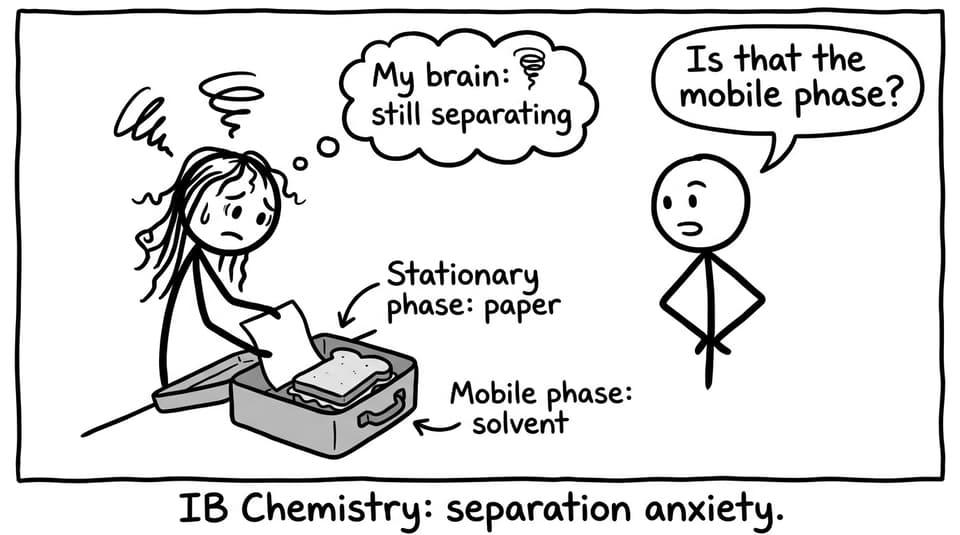 IB Chemistry separation anxiety comic