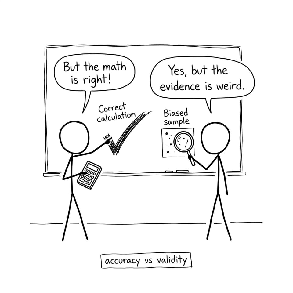 Accuracy vs validity comic break