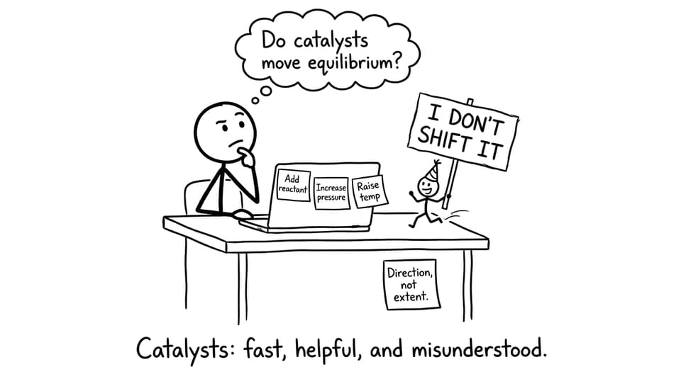 Catalyst running past with a sign