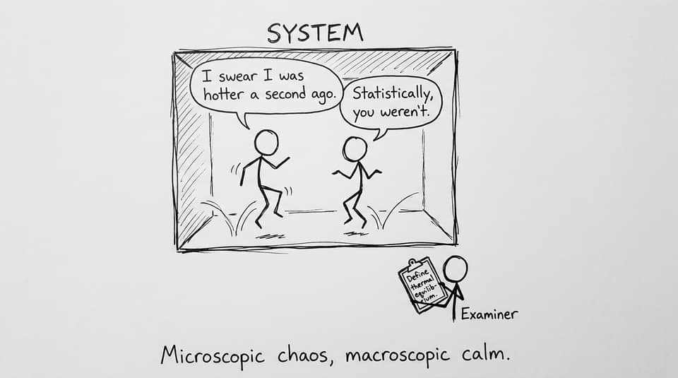 Particles arguing about statistics