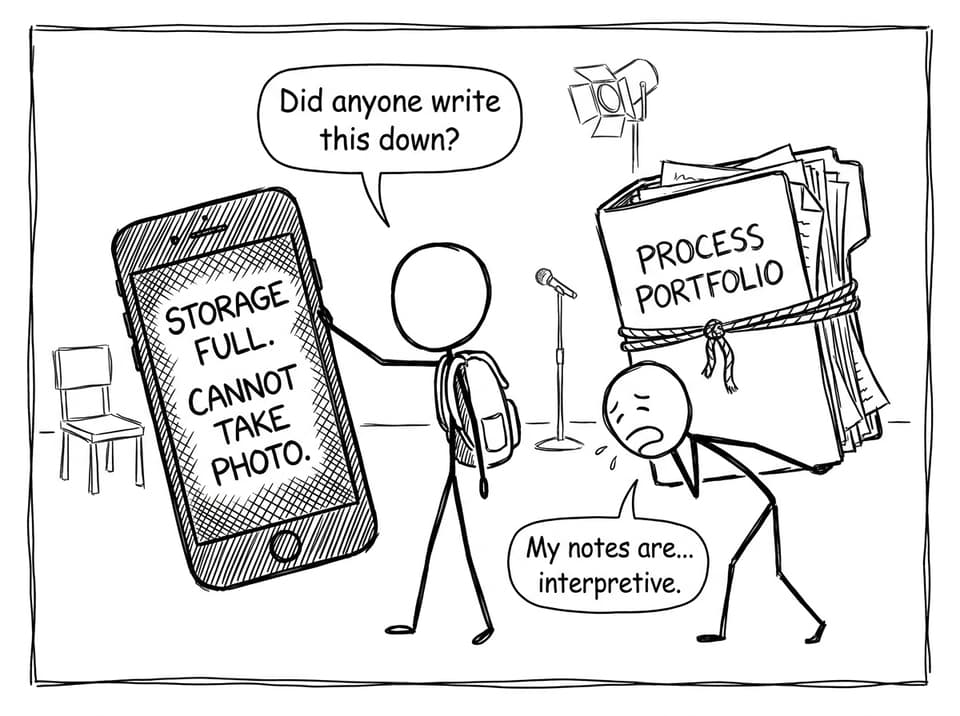 Process portfolio storage full comic