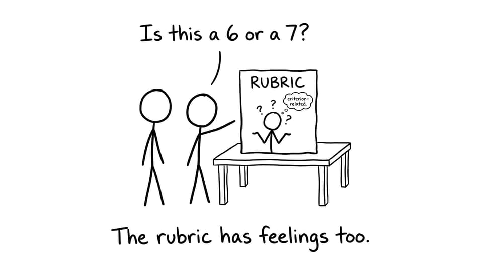 The rubric has feelings too