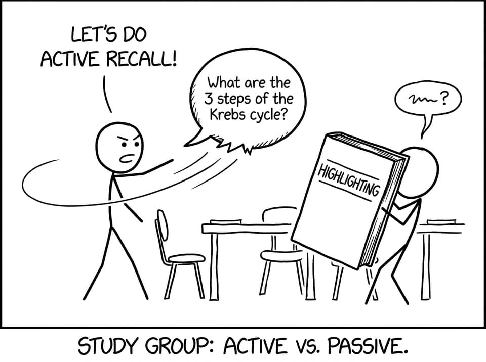Highlighting vs active recall dodgeball