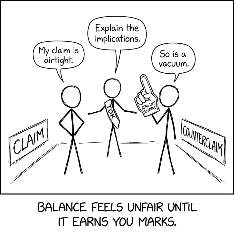 Claim vs counterclaim arena comic