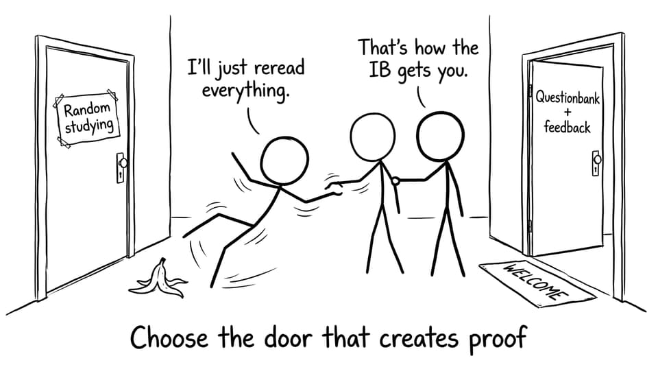Choose the door that creates proof