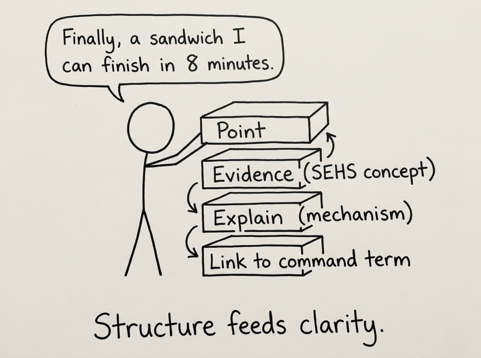 PEE paragraph sandwich