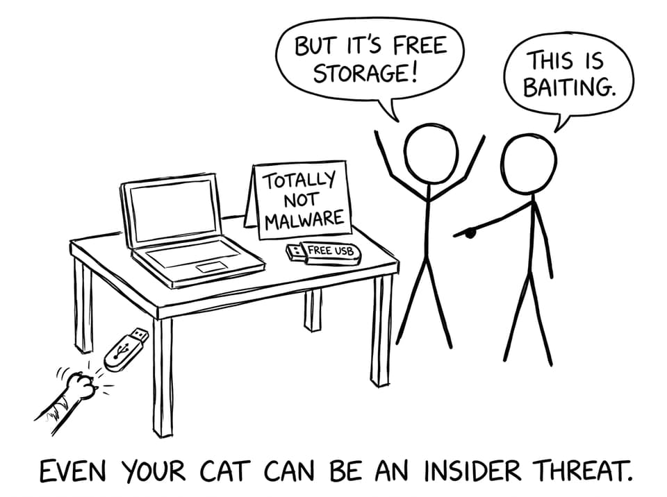 Free USB baiting XKCD comic
