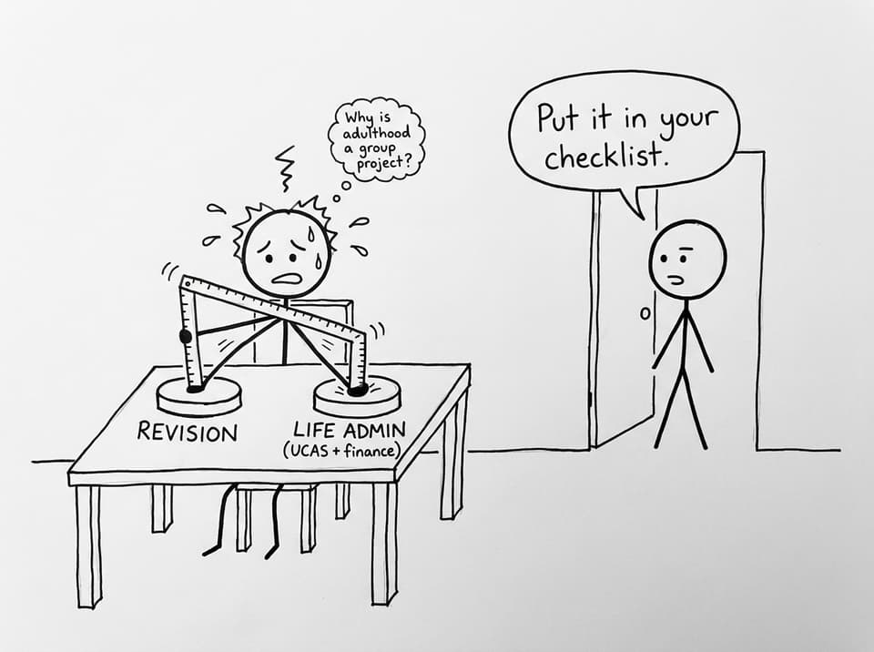 IB student choosing between revision and admin
