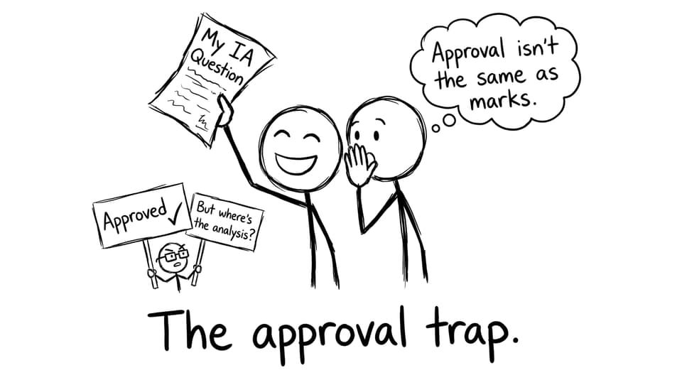 Student learns approval isn't marks
