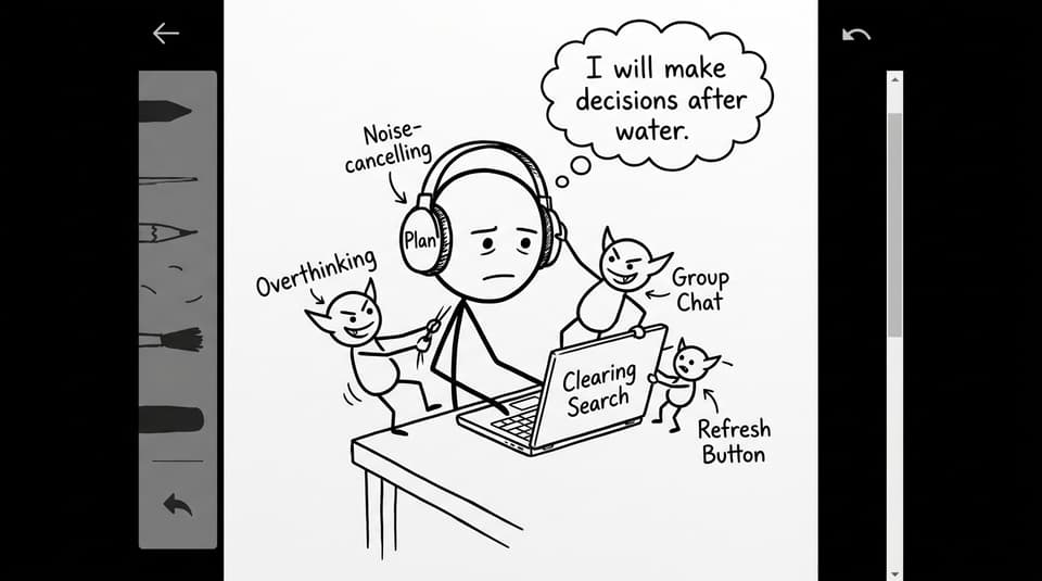 I will make decisions after water.