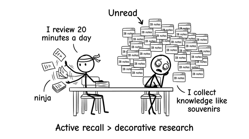 Flashcards vs too many tabs