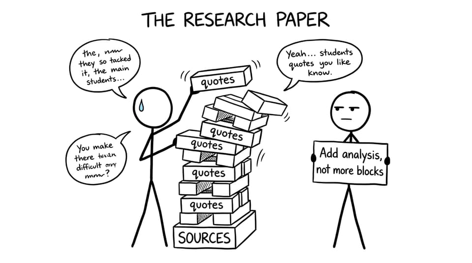 Wobbly sources tower: add analysis joke