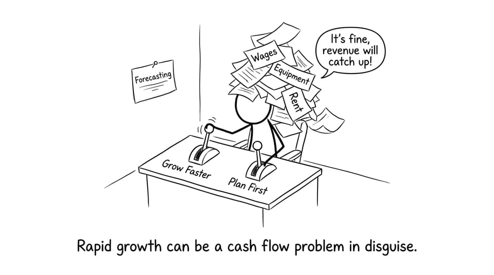 Rapid growth can be a cash flow problem in disguise