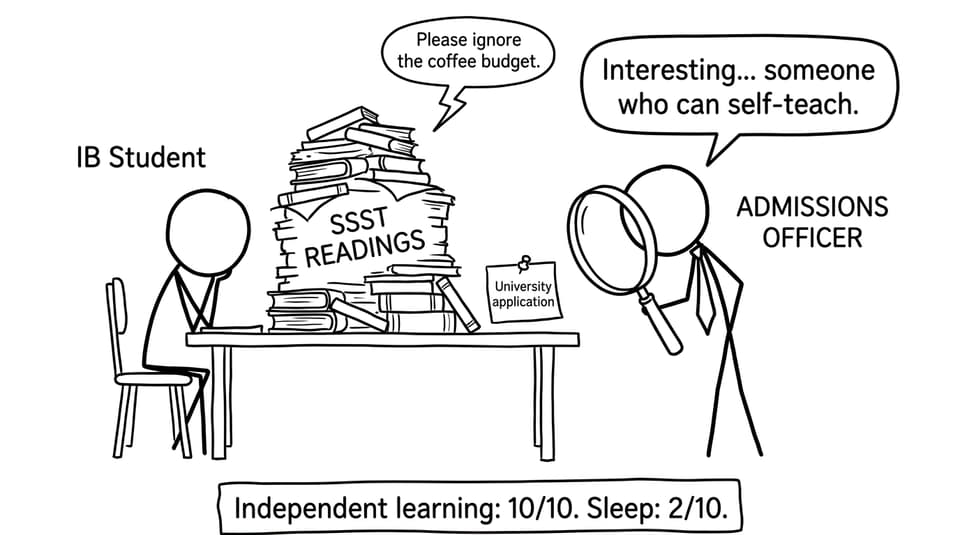 SSST transcript magnifying glass comic