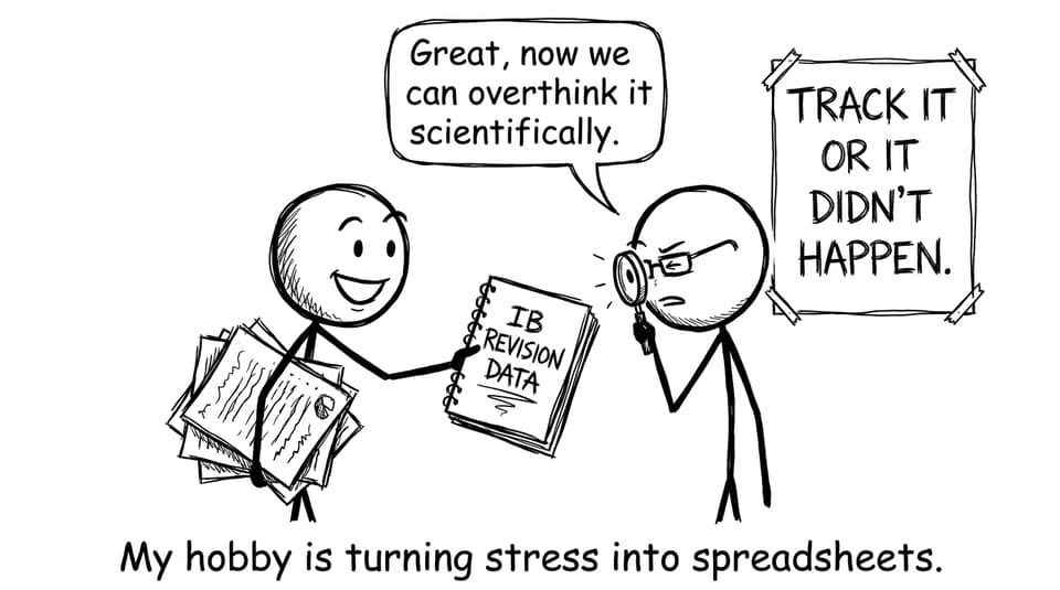 Student turns stress into spreadsheets