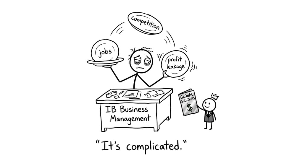 An IB student juggling pros and cons