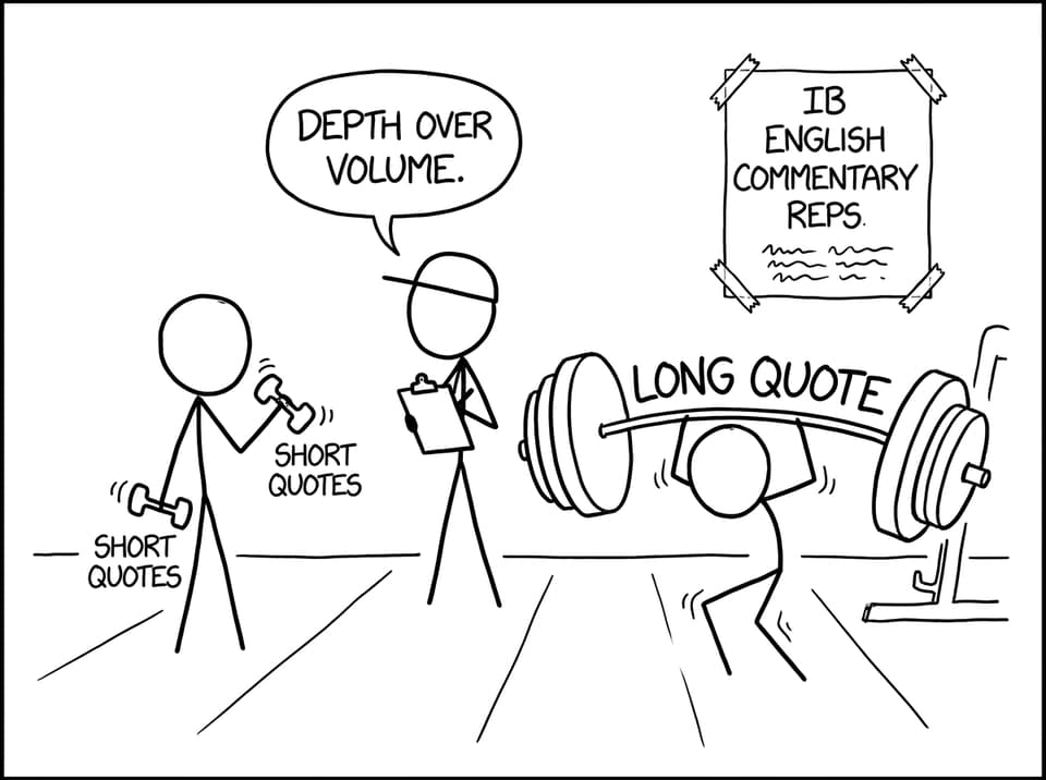 Quote workout comic