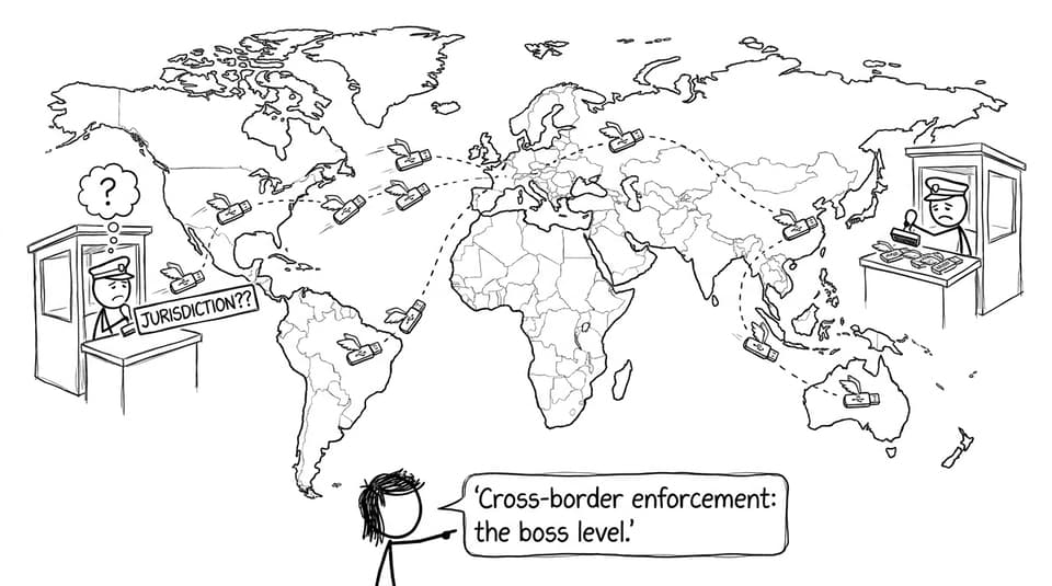Cross-border enforcement boss level