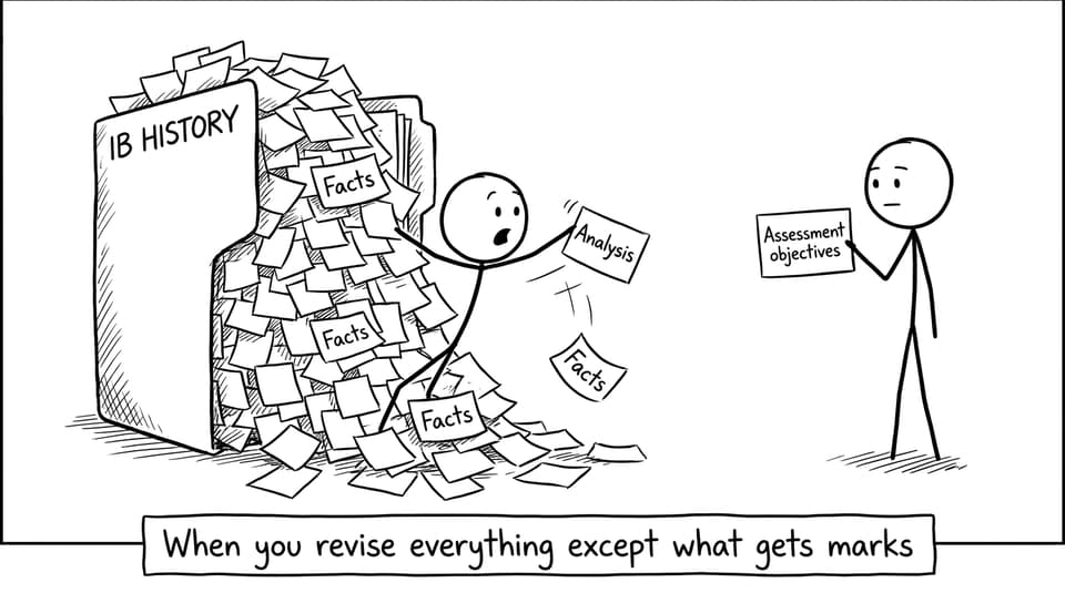 When you revise everything except what gets marks
