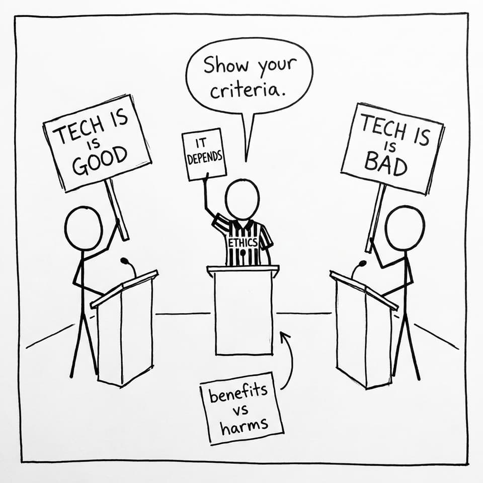 Ethics referee forces you to use criteria, not vibes