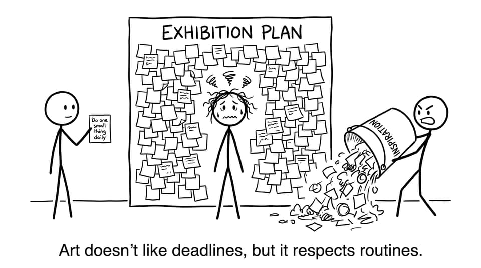 Art doesn't like deadlines