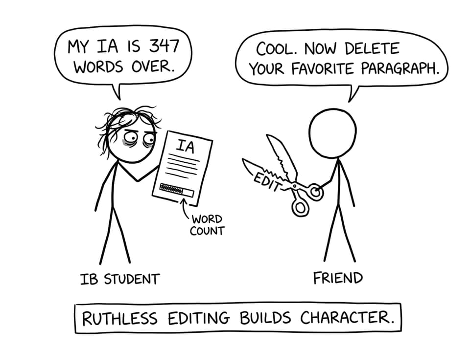 Ruthless editing builds character