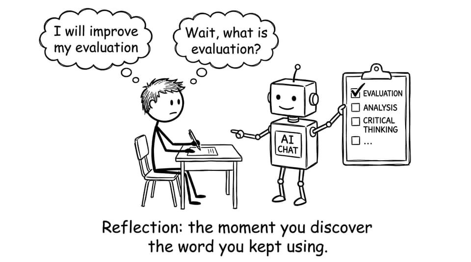 Student reflection confusion + AI checklist