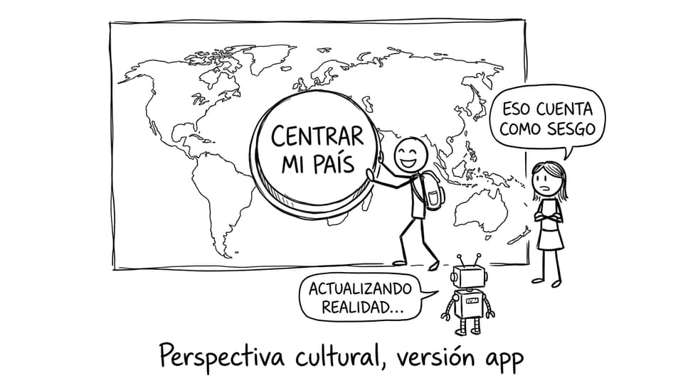 Comic de mapa y sesgo