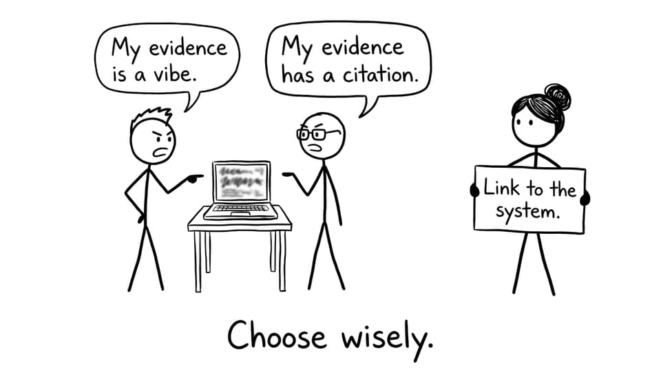 Vibe vs citation, link to the system