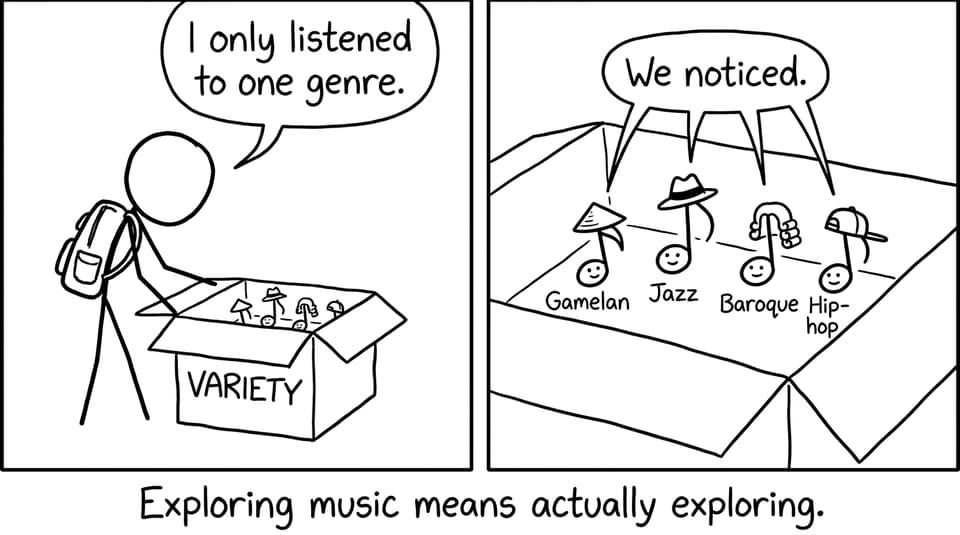 Variety box comic