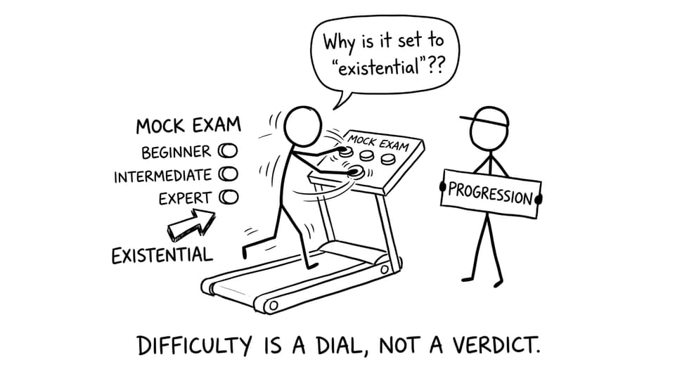 Difficulty is a dial, not a verdict.