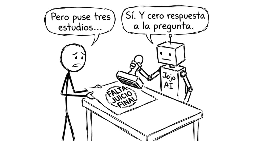 Jojo AI sellando “FALTA JUICIO FINAL”