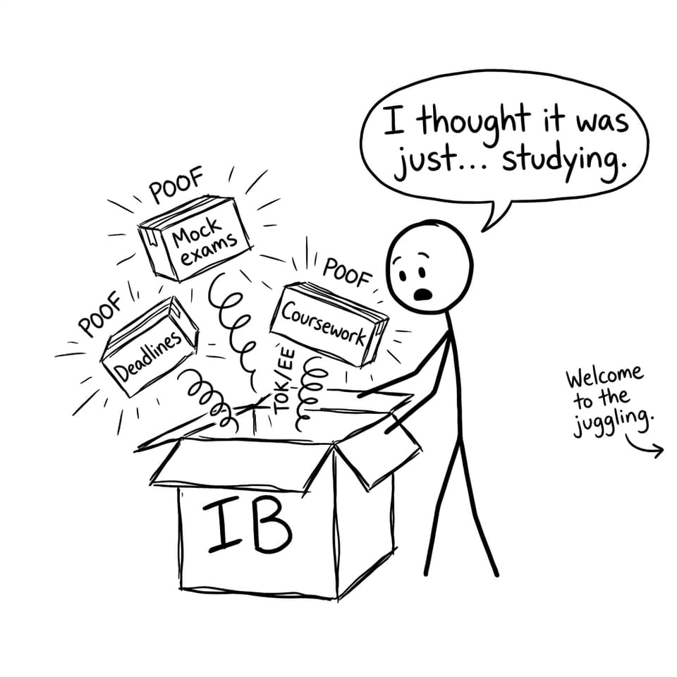 Comic about the IB box of surprises