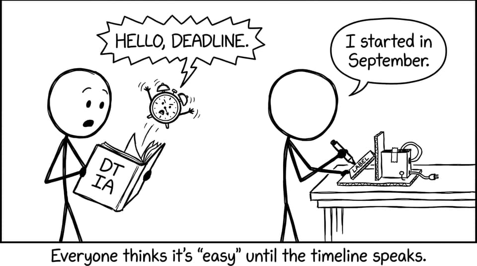 A deadline joke about DT IA