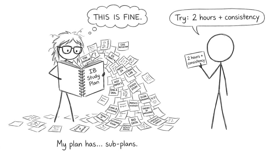 Student planner chaos vs consistency