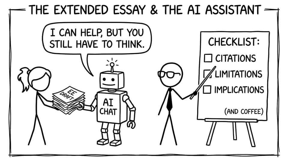 AI Chat reminds the student they still have to think
