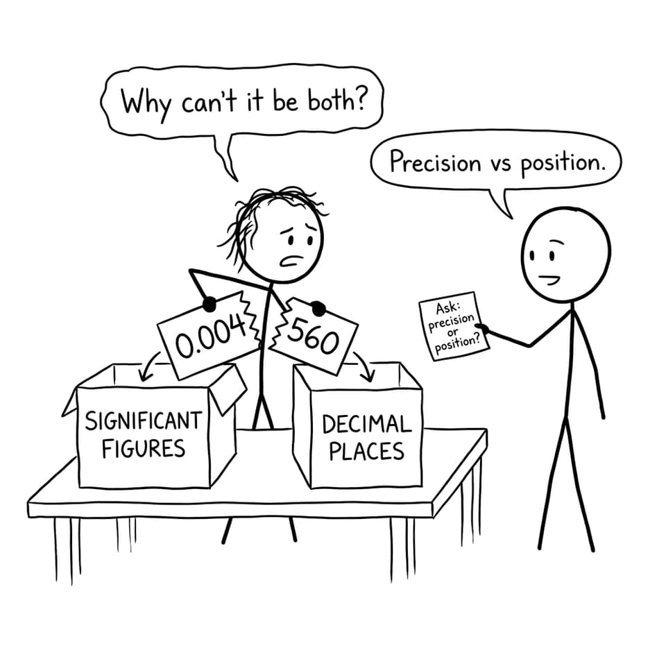 Precision vs position tug-of-war