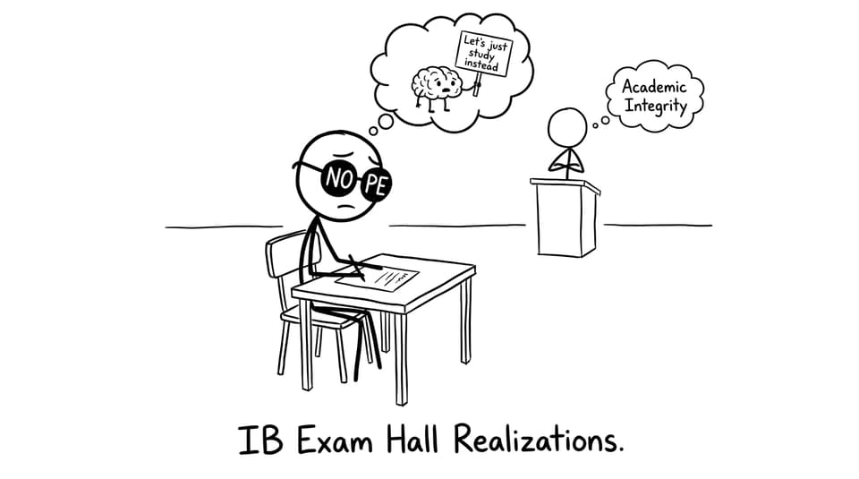 A stressed student choosing study over shortcuts