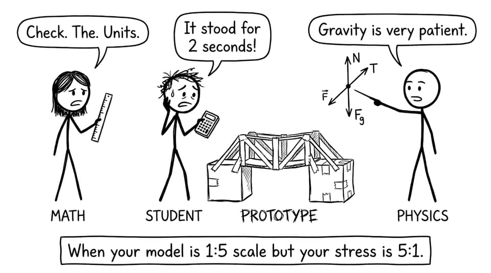 A wobbly prototype meets equations